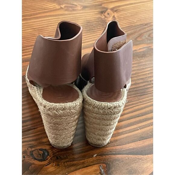 Celine Tan leather wedge espadrilles - Picture 7 of 11